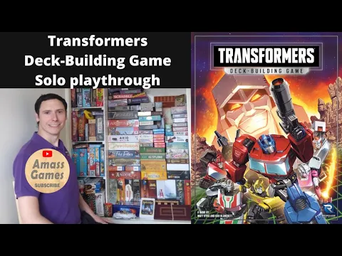 Solo play through Transformers deck building game