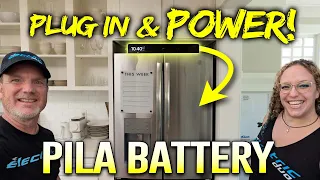 Pila Energy's easy plug & play home battery backup! No electrician needed!