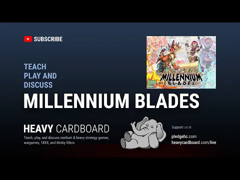 Millennium Blades 4p Teaching, Play-through, & Round table discussion by Heavy Cardboard