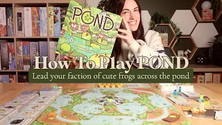 How To Play POND! | Lead your faction of adorable frog meeples across the pond!