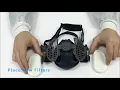 GVS Elipse P3 Half Mask Respirator x 1 (Medium-Large) video