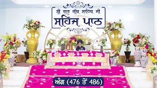 Angg 476 to 486 - Sehaj Pathh Shri Guru Granth Sahib