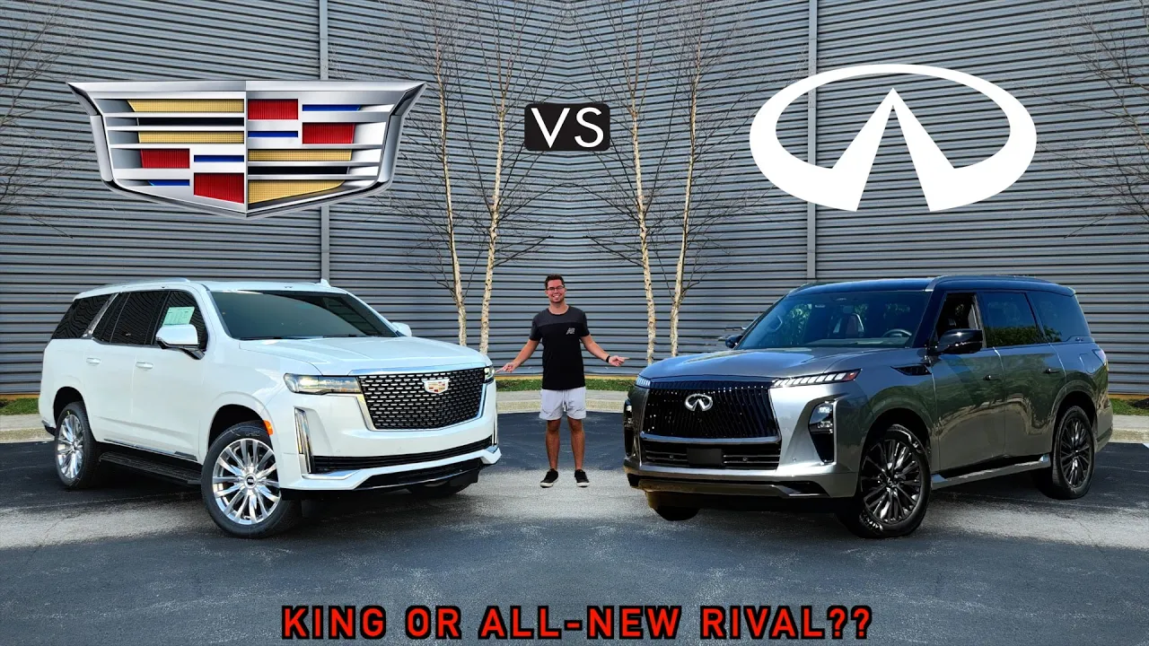 KING DETHRONED?? -- 2025 Infiniti QX80 Autograph vs. Cadillac Escalade Sport Platinum: Comparison