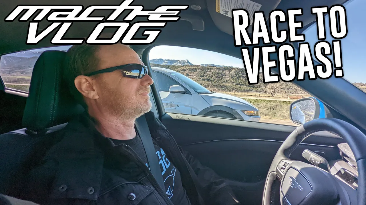 Mach-E Road Trip - Race to Vegas vs Ioniq 5, Tesla, & Taycan (Part 1)