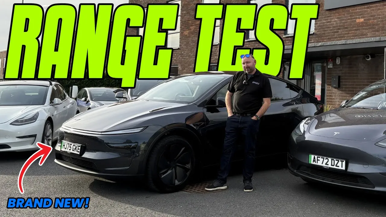 Brand New Tesla Model Y "Juniper" LONG RANGE RWD real world range test! over 350 miles?
