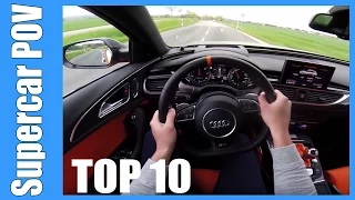 POV TOP 10 SUPERCAR | Mercedes AMG, BMW M, Audi RS LOUD and FAST! Accelerations