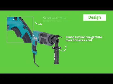 Martelete Combinado SDS Plus 800W HR2470 220V com 5 Brocas, 1 Ponteira e 1 Talhadeira Makita