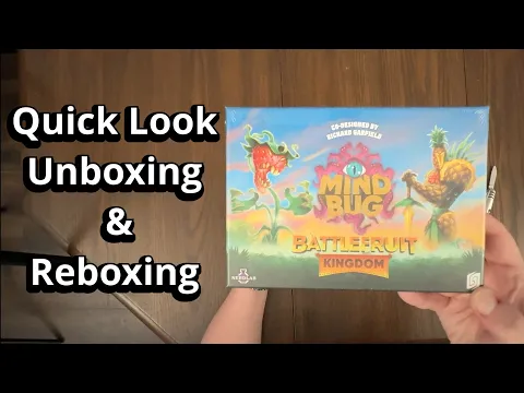 Mindbug: Battlefruit Kingdom - Card Game Unboxing & Reboxing - What's in the Box?