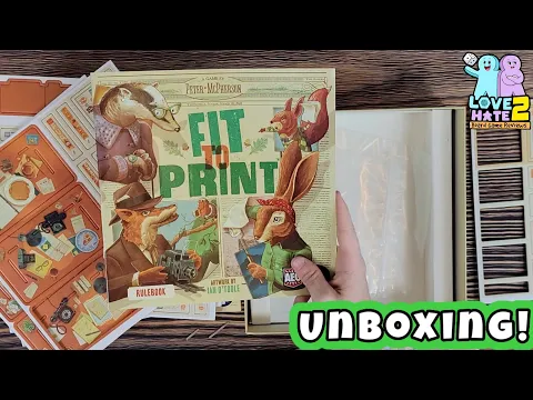 Unboxing of Fit To Print | @alderac @flatoutgames2689#boardgames