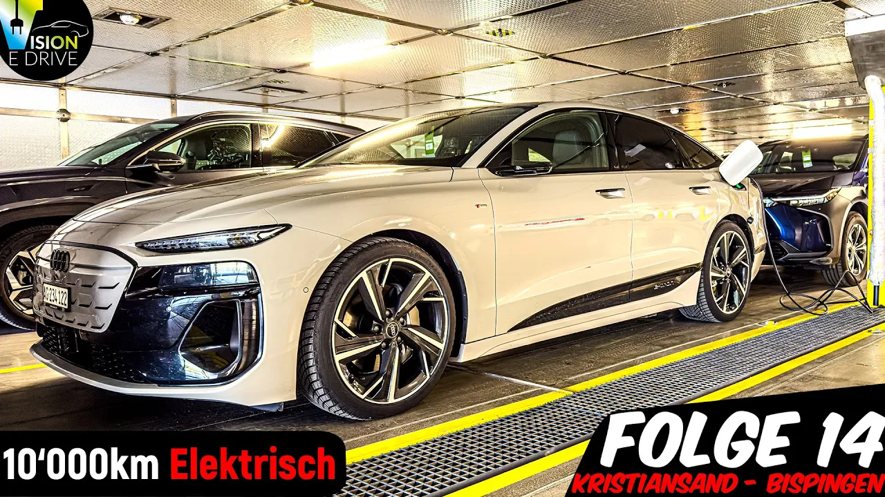 Dumm oder genial? Laden auf der Schnellfähre - XXL Audi A6 e-tron Roadtrip - Folge 14
