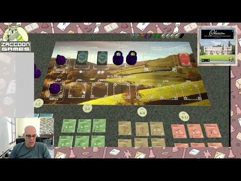 Obsession (solo) Game 8 w/ Wessex and Upstairs/Downstairs expansions using the Solo Estate Challenge