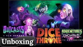 Dice Throne: Outcasts & Dice Throne Adventures: Unchained - Unboxing