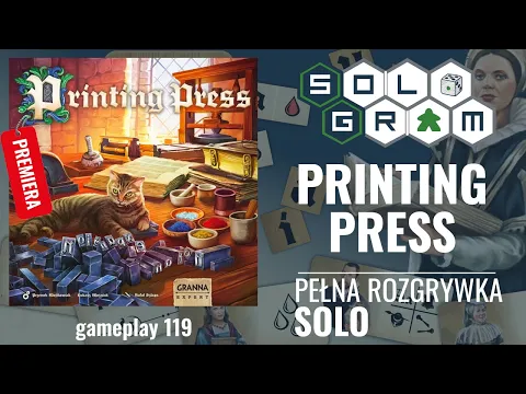 Printing Press | PREMIERA | pełna rozgrywka solo | zasady gry | gameplay 119