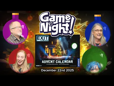 GameNight! 24 Days of Christmas Day 22 - Exit: The Game Advent Calendar - The Missing Hollywood Star