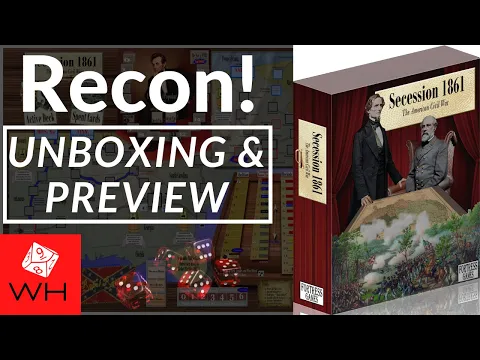 Recon! Secession 1861 | Wargame | Boardgame | Solitaire | ACW | Preview