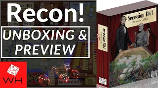 Recon! Secession 1861 | Wargame | Boardgame | Solitaire | ACW | Preview