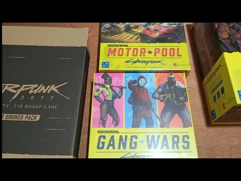 Cyberpunk 2077 Board Game - 3DHD, Gang Wars, Motor Pool expansions