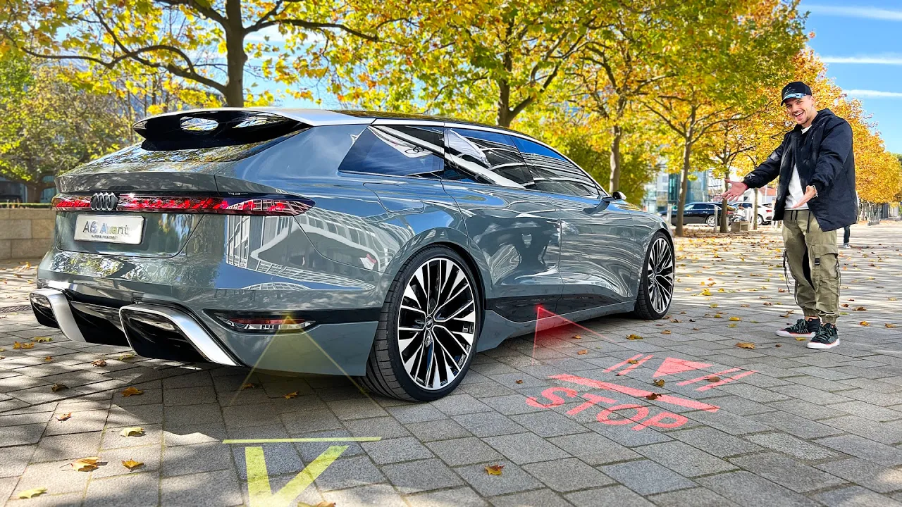Audi's New Lighting Technology | A6 Avant e-Tron