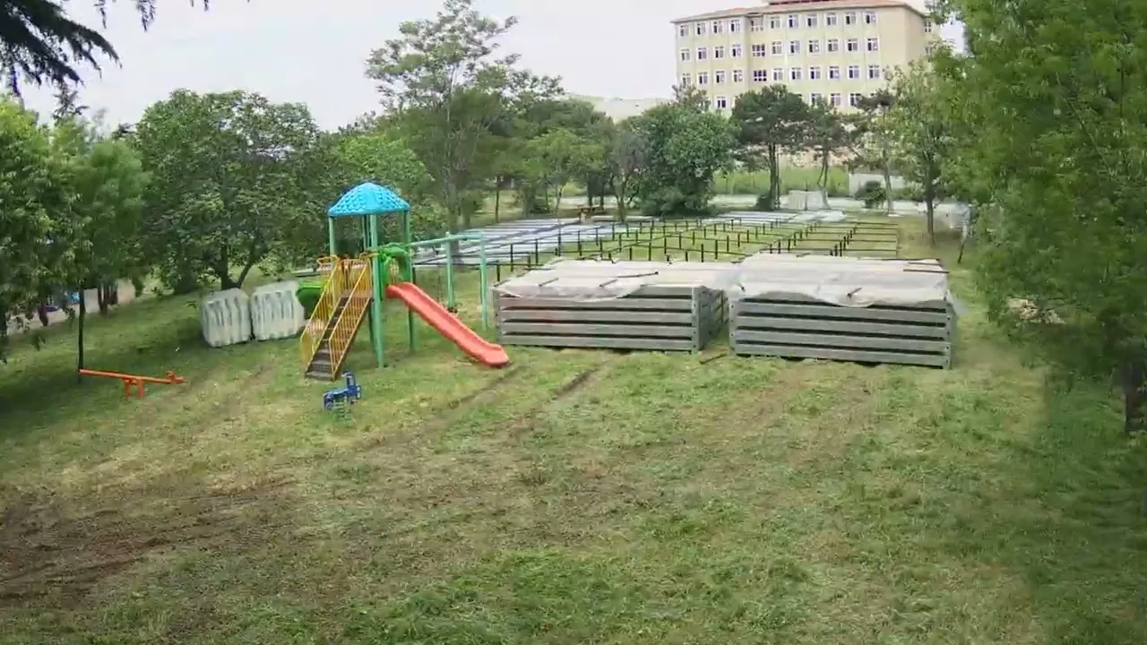 Prefabricated Building Construction Stages Timelapse Video