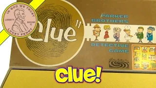 How To Play The Vintage Board Game 1963 Clue Detective From Parker Brothers