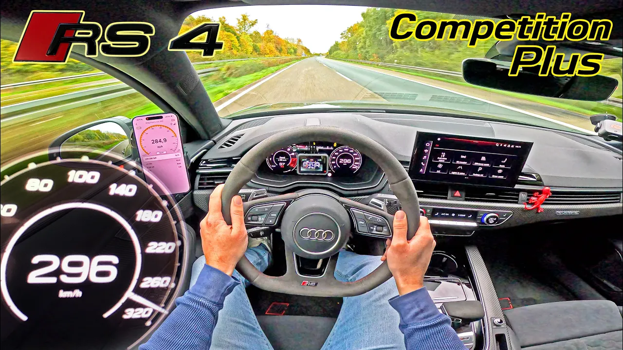 AUDI RS4 COMPETITION PLUS // TOP SPEED on UNLIMITED AUTOBAHN!