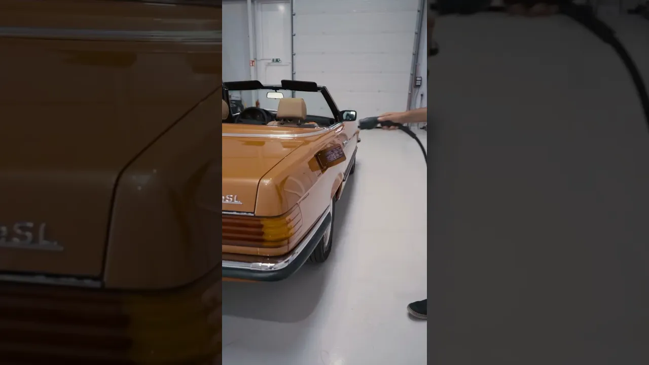 Turning A Classic Mercedes Electric! 😱 #mercedes #cars #electric