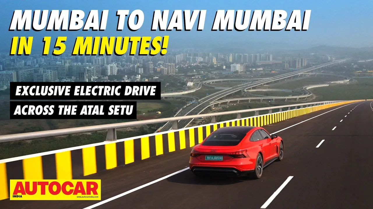 Revolutionary Mumbai Trans Harbour Link in Audi's RS e-tron GT | Atal Setu | @autocarindia1