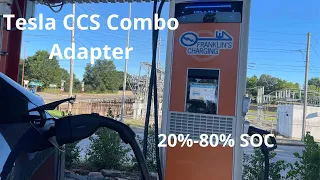 Tesla CCS Combo Adapter: Charging 20%-80% | The EV Geek