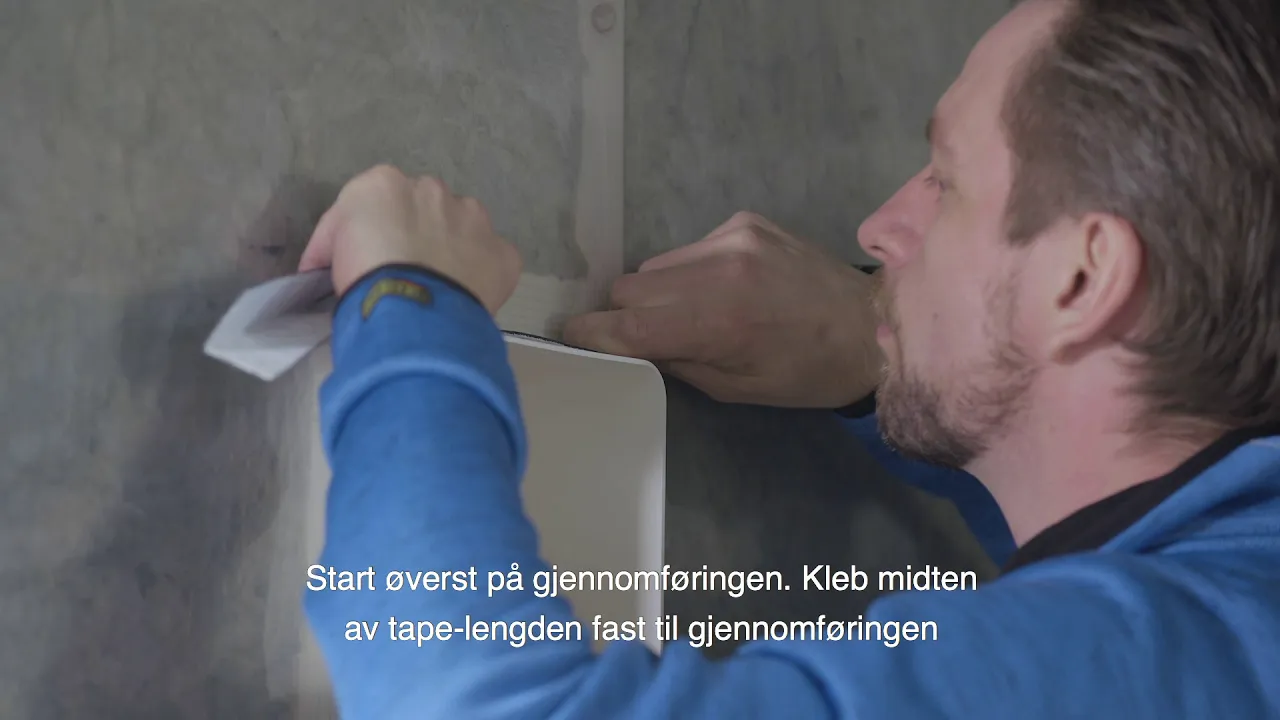 Sikker tetting rundt rektangulære gjennomføringer