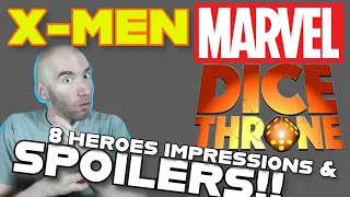 MARVEL X-MEN Dice Throne - Abilities & Heroes REVEALED!! (SPOILERS & IMPRESSIONS!!)