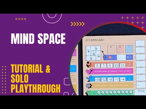 Mind Space Board Game - Tutorial and Solo Playthrough  | DaniCha
