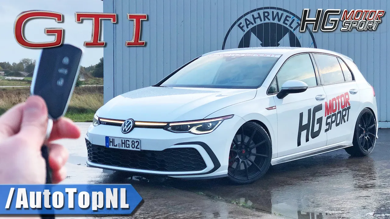 VW Golf GTI MK8 *MODIFIED* REVIEW on AUTOBAHN [NO SPEED LIMIT] by AutoTopNL