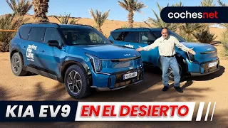 Kia EV9 en el desierto en Drops for Life | Prueba / Test / Review en español | coches.net