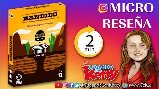 Bandido (Micro Reseña) [JcK / Juego de Mesa / IGTV / Helvetiq / Gen X / Fractal]