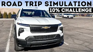 The Chevy Silverado EV 4WT Smashes Records! Insane Road Trip Performance - 10% Challenge