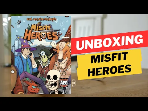 Unboxing Misfit Heroes: The Newest Game from Phil Walker-Harding!