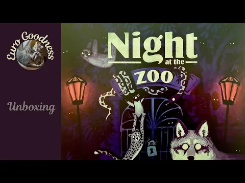 Night at the Zoo Board Game Unboxing