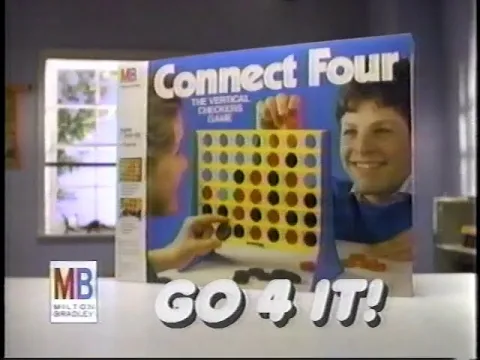 'Connect Four' game (Milton-Bradley, 1991) Commercial