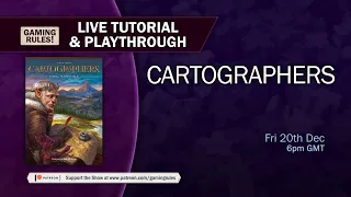 Cartographers - Tutorial and playthrough with Gaming Rules!