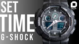 How to adjust time and date on a G SHOCK watch (Quick and easy)