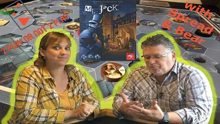 Mr. Jack 2 Player Live Game play through with Spread & Bear. Boardgame unintentional ASMR