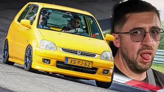 BIG SEND in Honda Logo D15 Z6 Swap! // Nürburgring