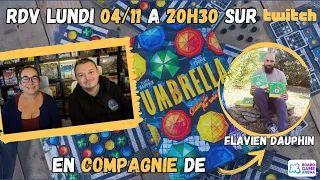 Live spécial Umbrella avec Flavien Dauphin un des auteur du jeu !