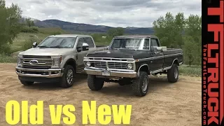 Old vs New: 1974 vs 2017 Ford F-250 - How Much Has The Super Duty Changed in 43 Years?