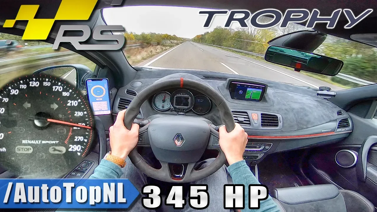 345HP Renault Megane RS Trophy Veban Motorsport AUTOBAHN POV 255km/h by AutoTopNL