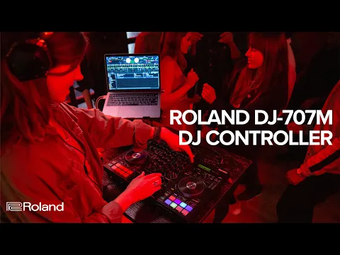 Miniature de la vidéo du produit pour Roland DJ-707M Contrôleur Serato DJ Pro 4 canaux