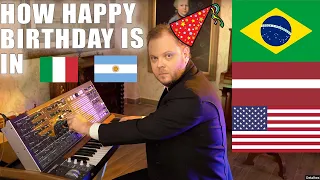 How is Happy Birthday in USA, BRAZIL, RUSSIA