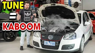 Stage 1 Tuning my CHEAP VW Mk5 GTI! (And it BROKE!)