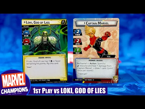 Marvel Champions | First play against LOKI GOD OF LIES | Limited Card Pool