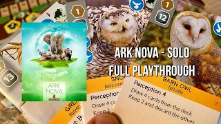Ark Nova - Solo Full Playthrough